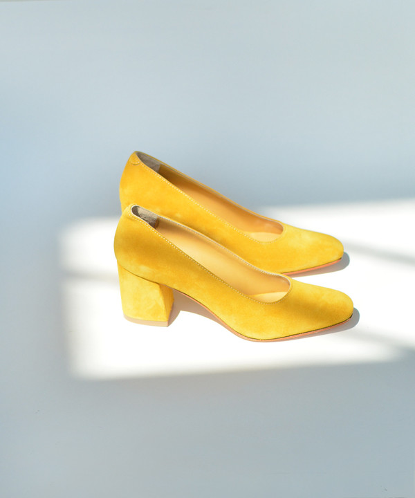 Maryam Nassir Zadeh Mustard Suede Maryam Pump Maryam Nassir Zadeh Mustard Suede Maryam Pump