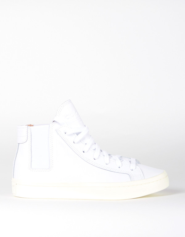 Adidas CourtVantage Slip Mid Sneaker White Adidas CourtVantage Slip Mid Sneaker White