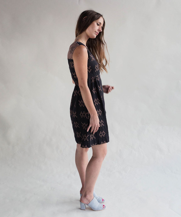 Ace & Jig Black Sampler Bedford Dress Ace & Jig Black Sampler Bedford Dress