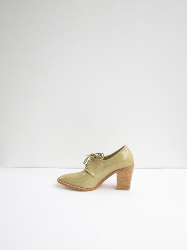 Maryam Nassir Zadeh Flavia Heeled Brogue, Camel Shine Maryam Nassir Zadeh Flavia Heeled Brogue, Camel Shine
