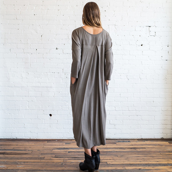 Black Crane Pleated Cocoon Dress Black Crane Pleated Cocoon Dress