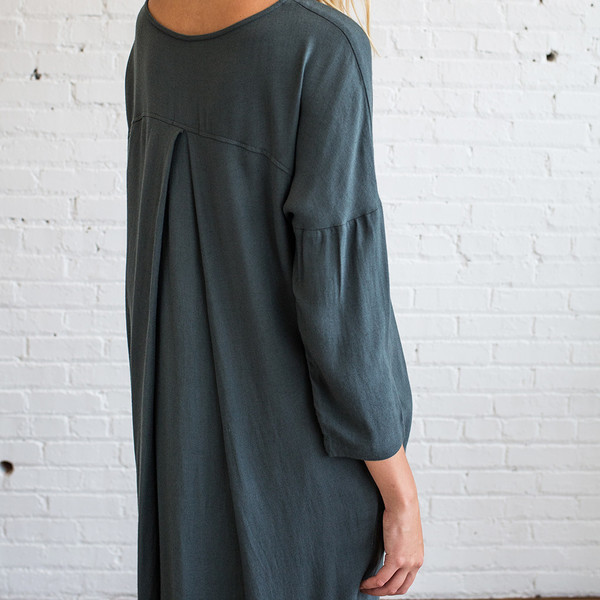 Black Crane Pleated Cocoon Dress Black Crane Pleated Cocoon Dress