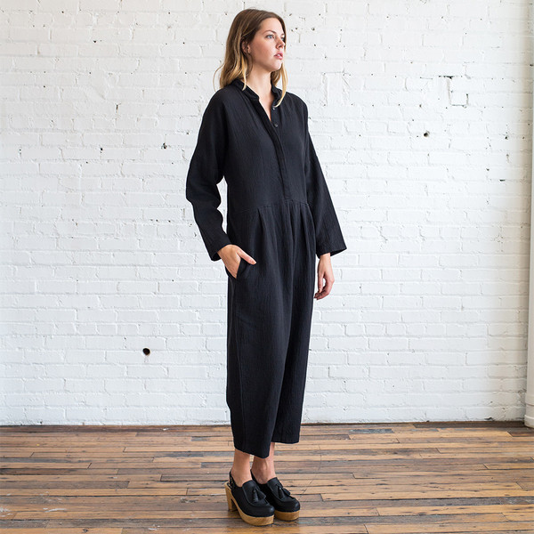 Black Crane Quilted Jumper Black Crane Quilted Jumper