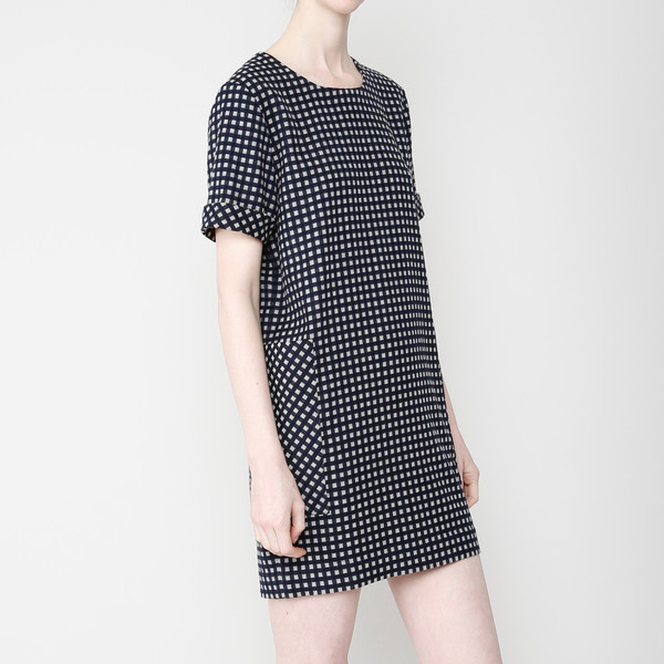 7115 by Szeki Pocket Shift Dress- Plaid FW16 7115 by Szeki Pocket Shift Dress- Plaid FW16