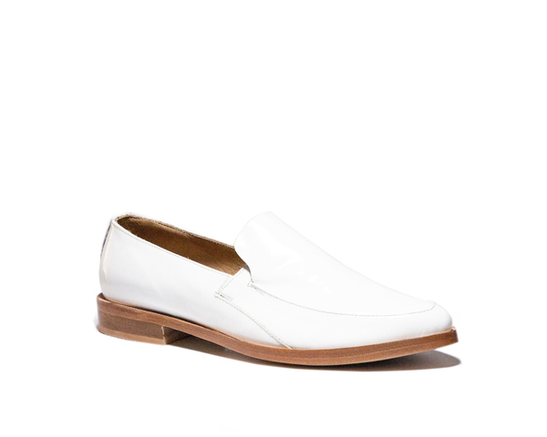 zou xou Loafer in White Patent zou xou Loafer in White Patent
