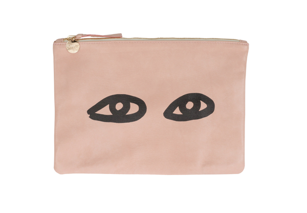 Clare V. Blush Clutch with Eyes Clare V. Blush Clutch with Eyes