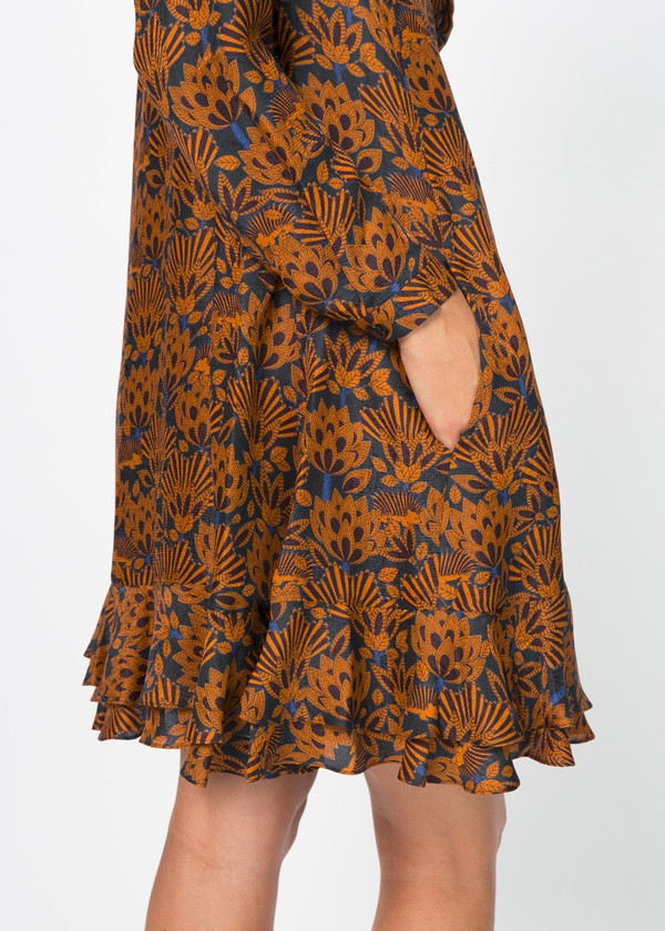 Odeeh Ruffle Hem A-Line Dress Odeeh Ruffle Hem A-Line Dress