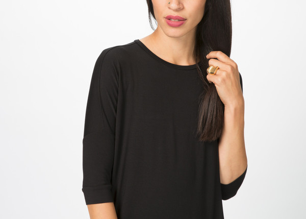 Organic by John Patrick Slim Sleeve Viscose Tee Organic by John Patrick Slim Sleeve Viscose Tee