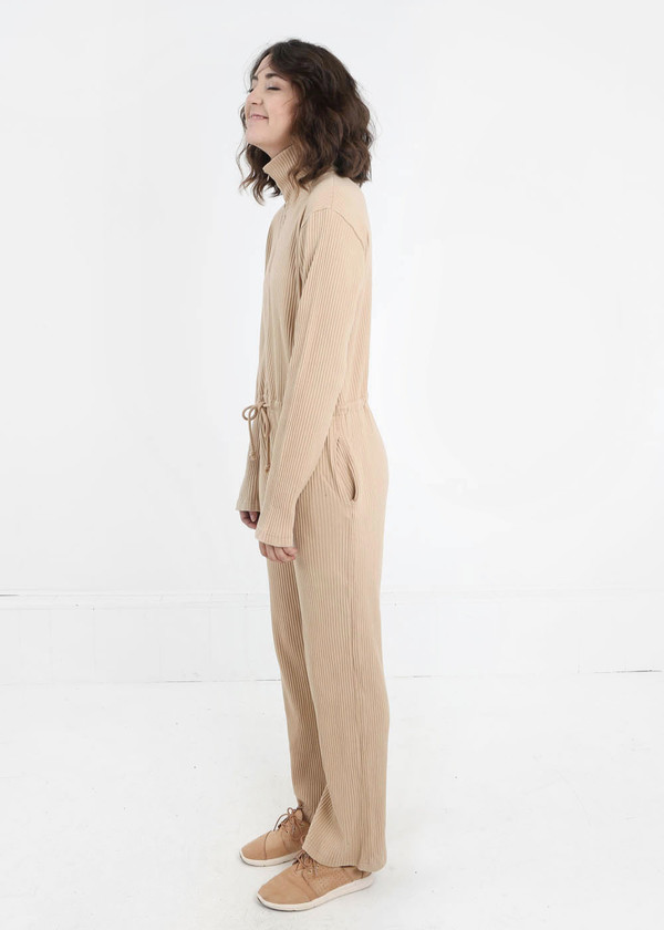 Baserange Nude Doha Ribbed Jumpsuit Baserange Nude Doha Ribbed Jumpsuit