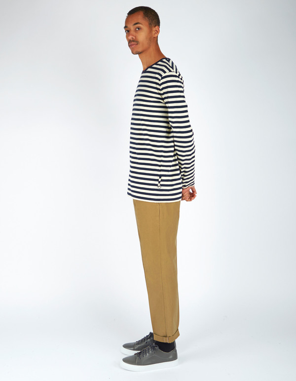 Men's Neuw Stripe Long Sleeve Tee Navy Stripe Men's Neuw Stripe Long Sleeve Tee Navy Stripe