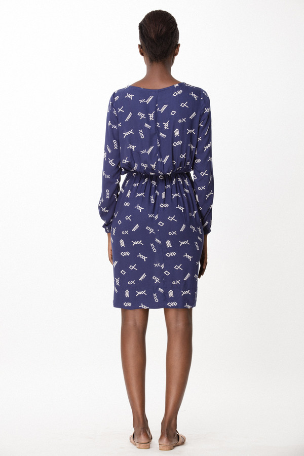 Osei-Duro Aburi Dress in Cobalt Jot Osei-Duro Aburi Dress in Cobalt Jot