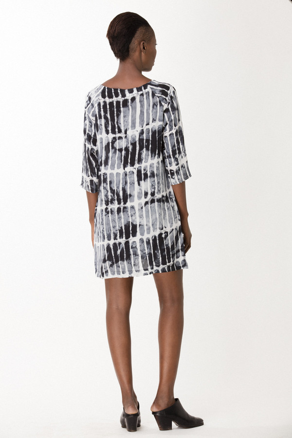 Osei-Duro Linter Dress in Black Chalk Osei-Duro Linter Dress in Black Chalk
