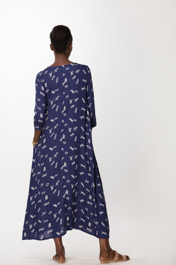 Osei-Duro Nima Dress in Cobalt Jot Osei-Duro Nima Dress in Cobalt Jot