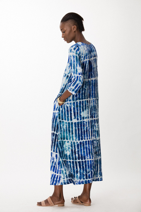 Osei-Duro Nima Dress in Marine Chalk Osei-Duro Nima Dress in Marine Chalk
