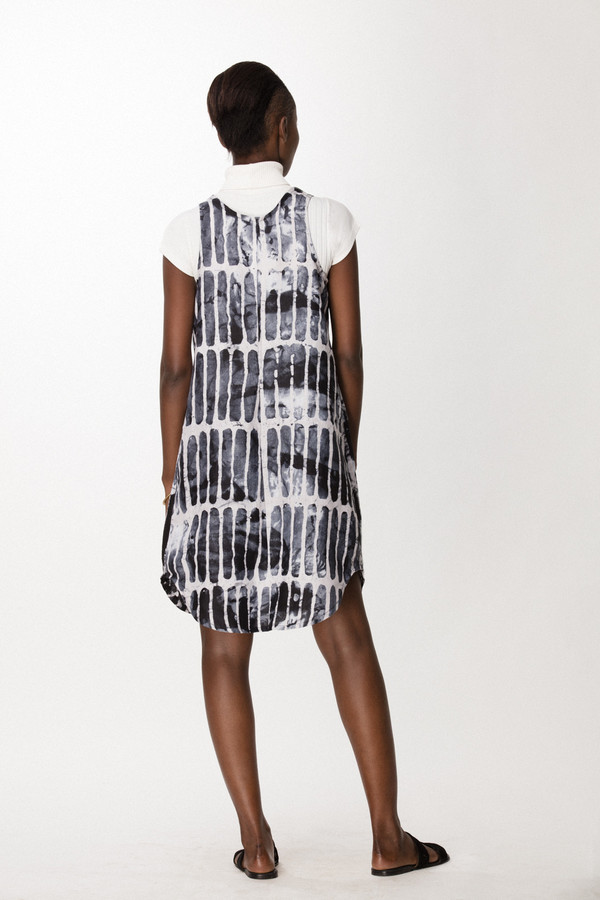 Osei-Duro Runa Dress in Black Chalk Osei-Duro Runa Dress in Black Chalk