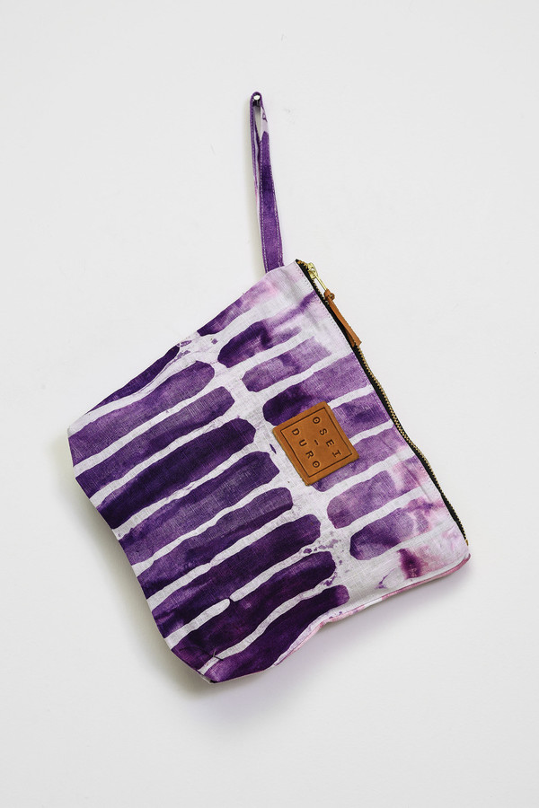 Osei-Duro Stibio Pouch in Fuchsia Chalk Osei-Duro Stibio Pouch in Fuchsia Chalk