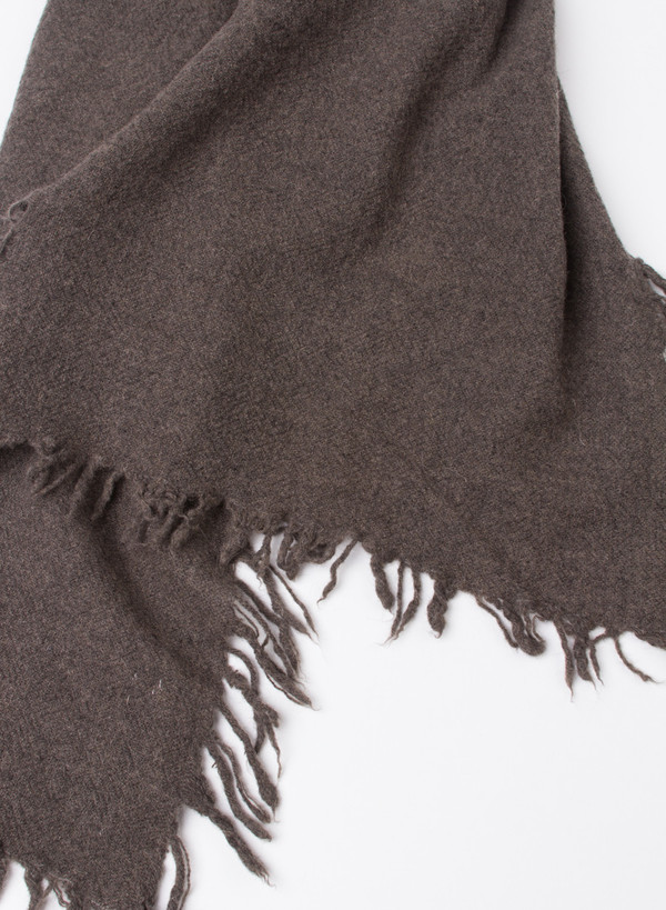 Our Legacy Fringed Scarf Mudd Our Legacy Fringed Scarf Mudd