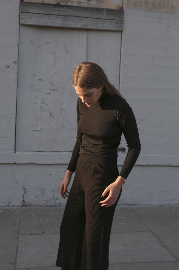Objects Without Meaning Sweater Rib Pant, Black Objects Without Meaning Sweater Rib Pant, Black
