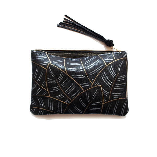 Kertis - Painted Metallic Calathea Clutch Kertis - Painted Metallic Calathea Clutch