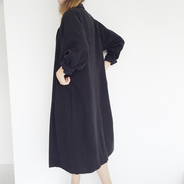 Johan Oversized Parisian Black Coat Johan Oversized Parisian Black Coat