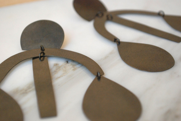 Annie Costello Brown Arc Drop Chandelier Earrings Annie Costello Brown Arc Drop Chandelier Earrings