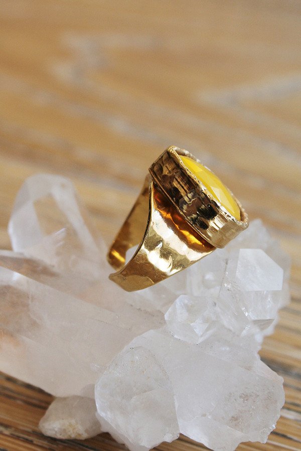 sheila b yellow chalcedony cocktail ring sheila b yellow chalcedony cocktail ring