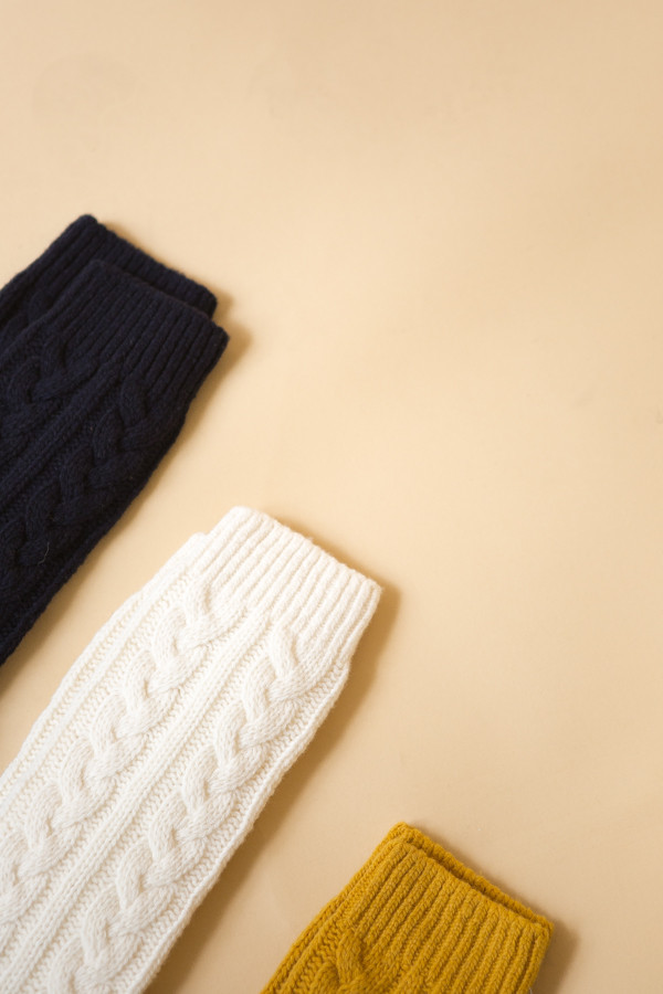 Reality Studio Cable Socks - Navy Reality Studio Cable Socks - Navy