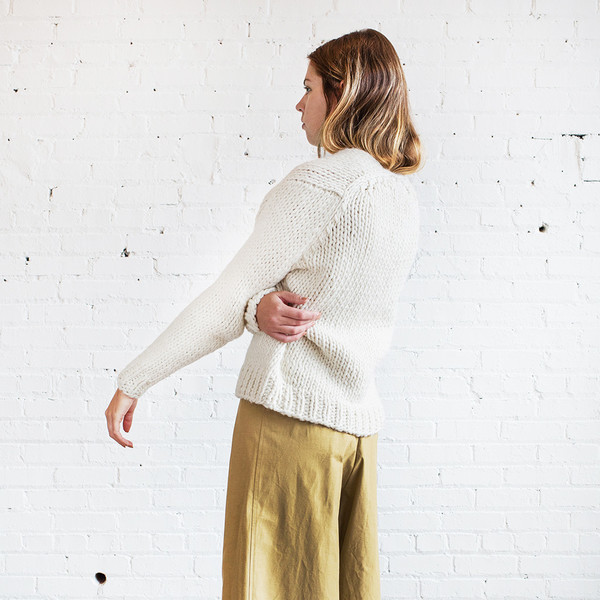 Anaak Mori Handknit Oversize V-Neck Pullover Anaak Mori Handknit Oversize V-Neck Pullover