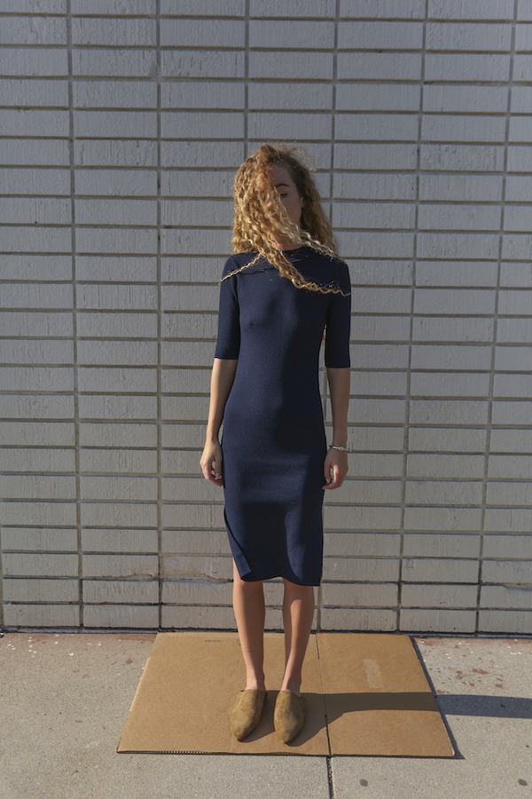 Objects Without Meaning Rib Tee Dress, Navy Objects Without Meaning Rib Tee Dress, Navy
