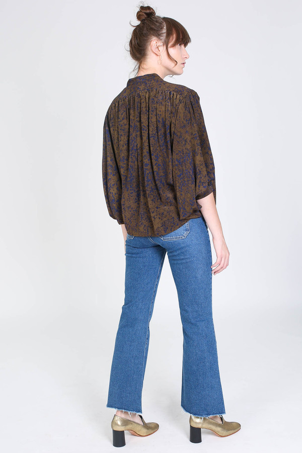 No.6 Store Circle blouse in olive spray No.6 Store Circle blouse in olive spray