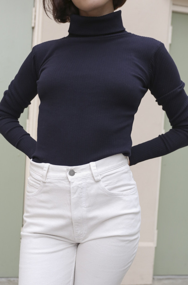 Delfina Balda Nova Turtleneck in Navy Delfina Balda Nova Turtleneck in Navy