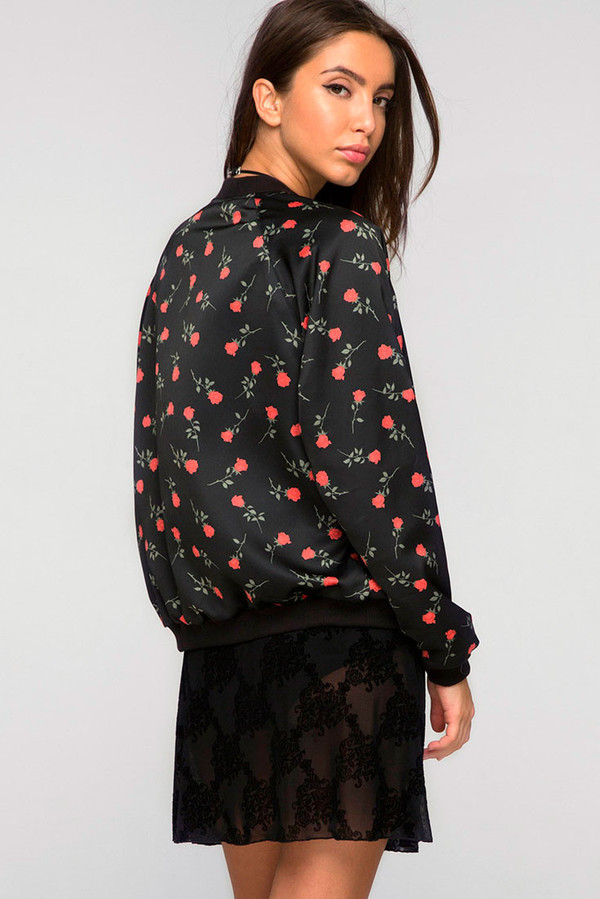Motel Rose Satin Bomber Motel Rose Satin Bomber