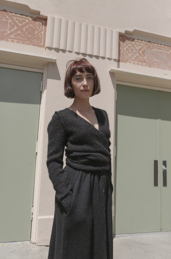 A Détacher Tiara Wrap Sweater in Black A Détacher Tiara Wrap Sweater in Black