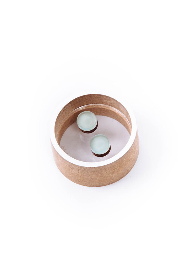 OkiikO Asorti Stud Earrings (Large Mint Circles) OkiikO Asorti Stud Earrings (Large Mint Circles)