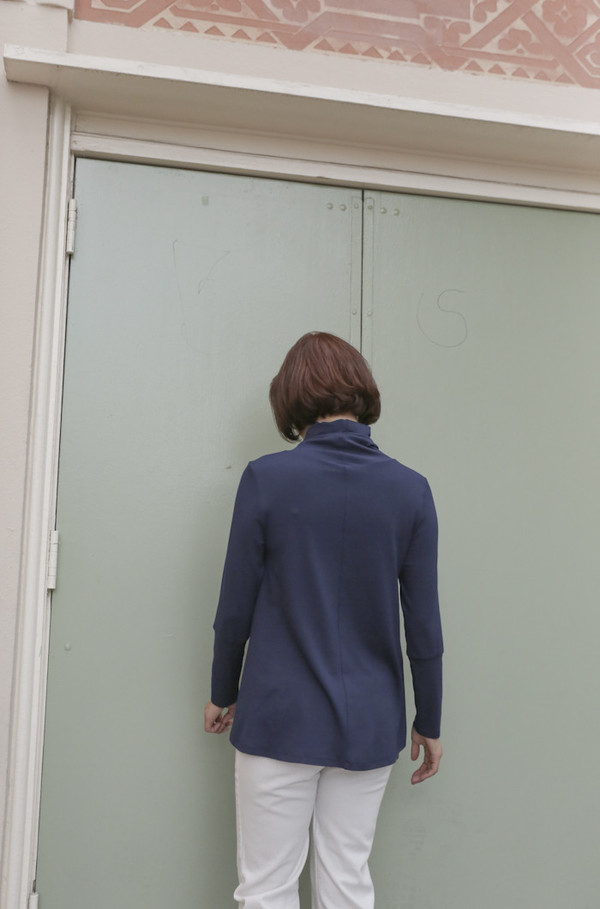 Wolcott : Takemoto Hayes Turtleneck in Midnight Wolcott : Takemoto Hayes Turtleneck in Midnight