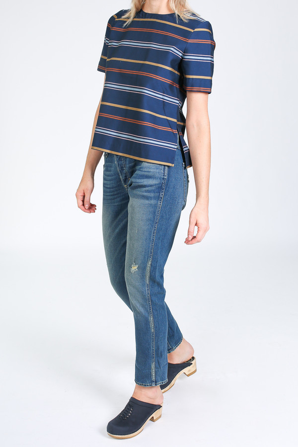 Steven Alan Etch top in multi stripe Steven Alan Etch top in multi stripe