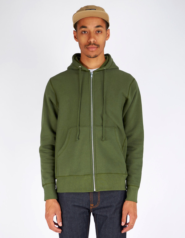 Men's Still Life Zip Hoodie Olive Men's Still Life Zip Hoodie Olive