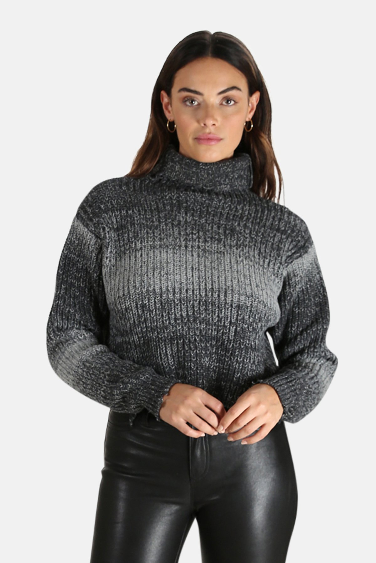 RtA Beau Turtleneck Sweater - Heather 