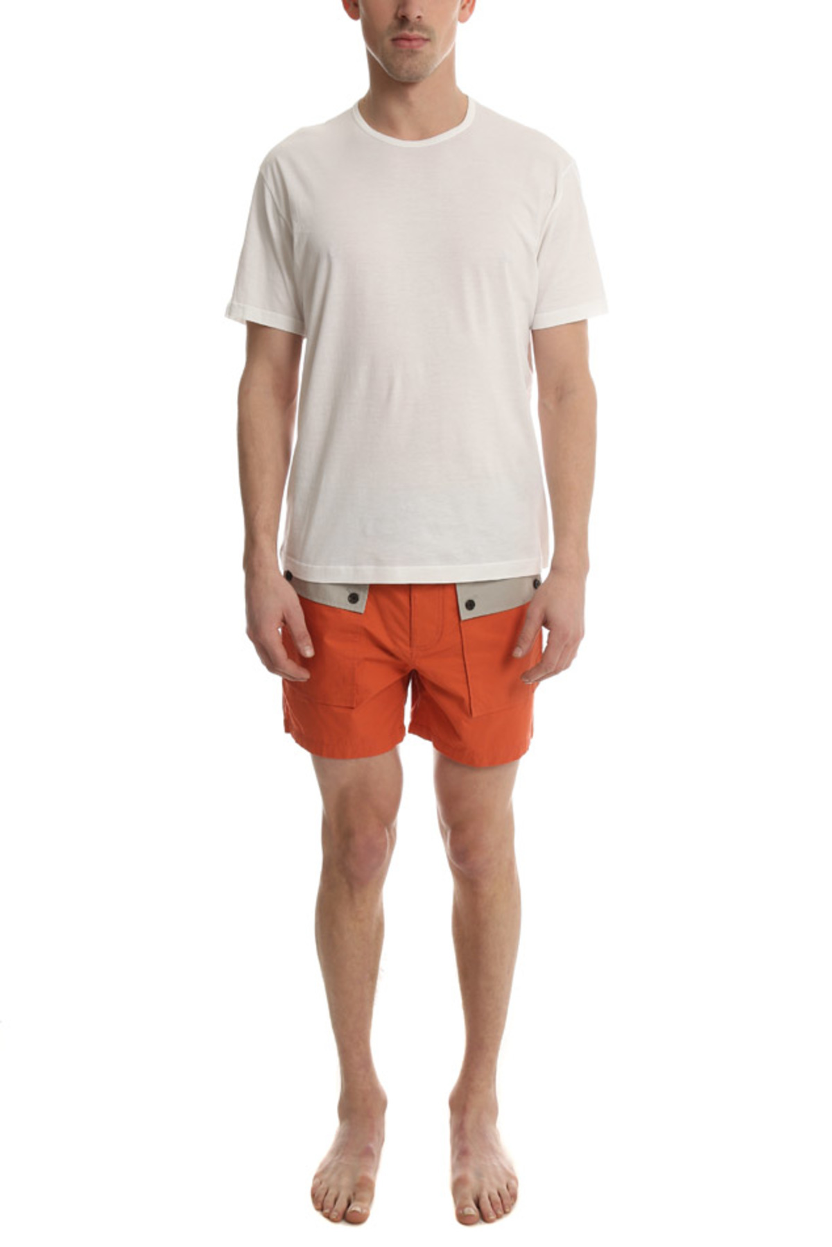 3 1 Phillip Lim Mens Color Block Board Short Tangerine Garmentory