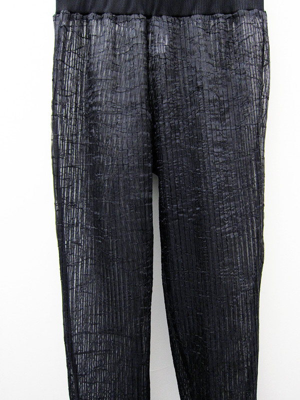 Kahle Pleated Long John, Black Kahle Pleated Long John, Black