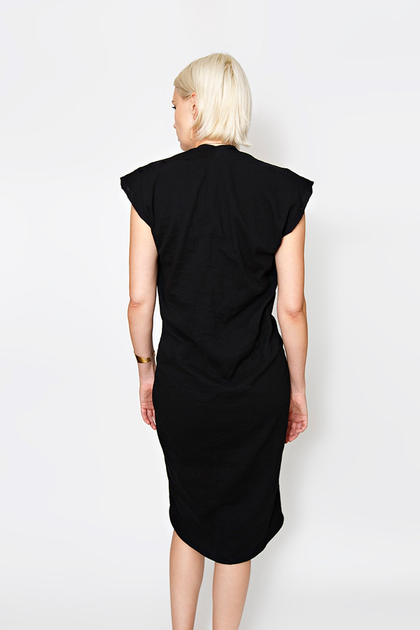 Miranda Bennett Vision Dress | Lined Cotton Gauze in Black Miranda Bennett Vision Dress | Lined Cotton Gauze in Black