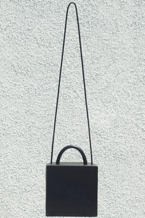 Building Block Leather Box Bag - Black Building Block Leather Box Bag - Black