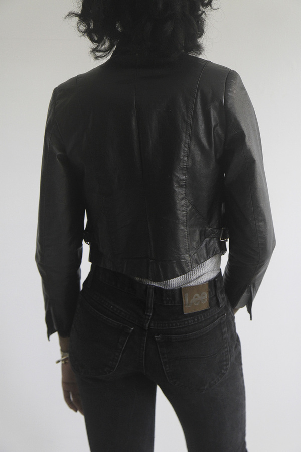 The Shudio Vintage Cropped Leather Jacket The Shudio Vintage Cropped Leather Jacket