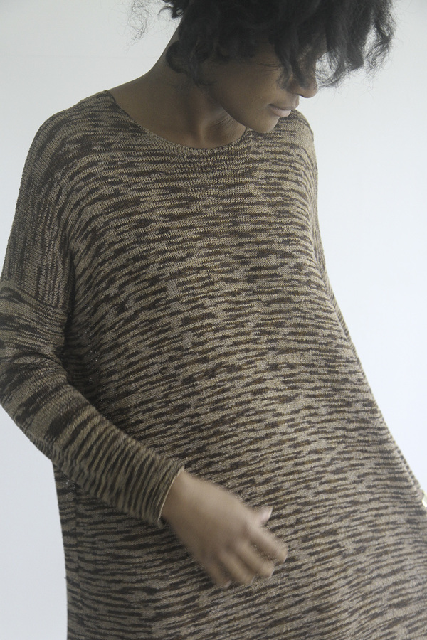The Shudio Vintage Metallic Spacedye Knit Dress The Shudio Vintage Metallic Spacedye Knit Dress