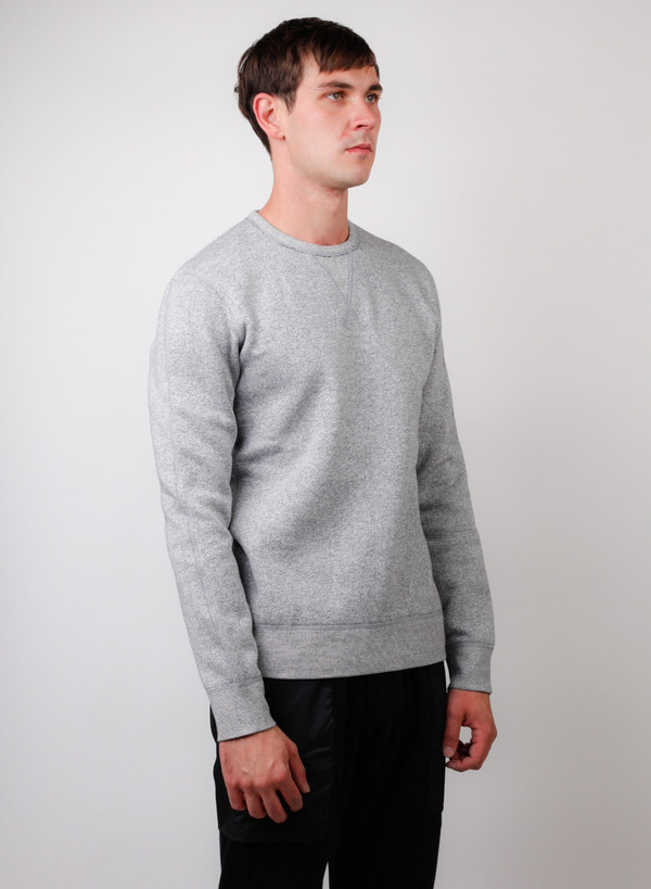 Reigning Champ Long Sleeve Crewneck Tiger Fleece Gray Reigning Champ Long Sleeve Crewneck Tiger Fleece Gray