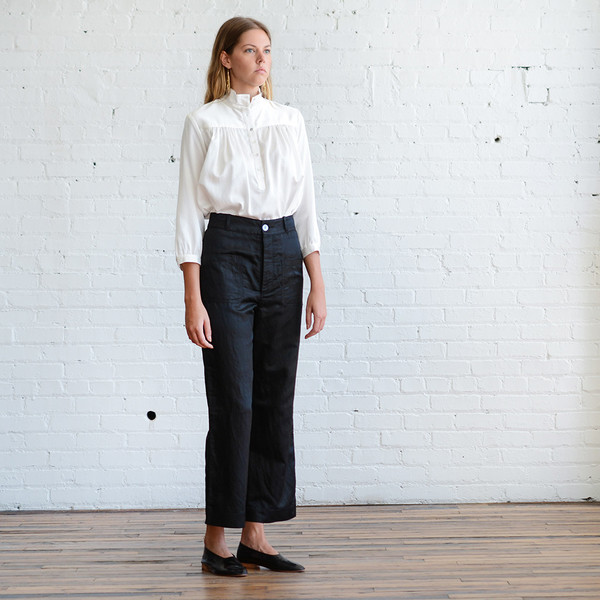 Horses Atelier High Collar Blouse Horses Atelier High Collar Blouse