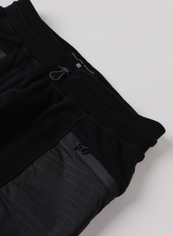 Men's Reigning Champ Sweatpant Hybrid Terry/Honeycomb Black Men's Reigning Champ Sweatpant Hybrid Terry/Honeycomb Black
