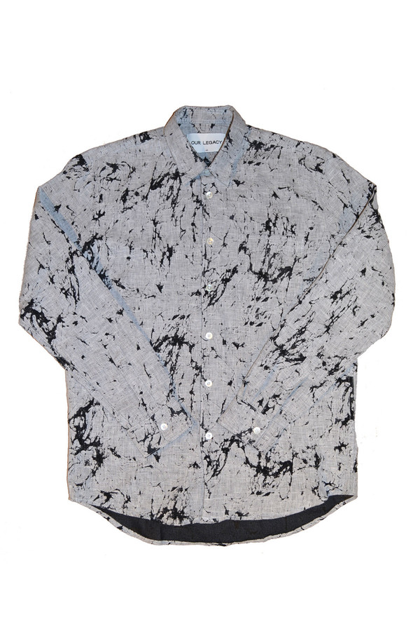 Men's OUR LEGACY - First Shirt Cracked Linen Men's OUR LEGACY - First Shirt Cracked Linen