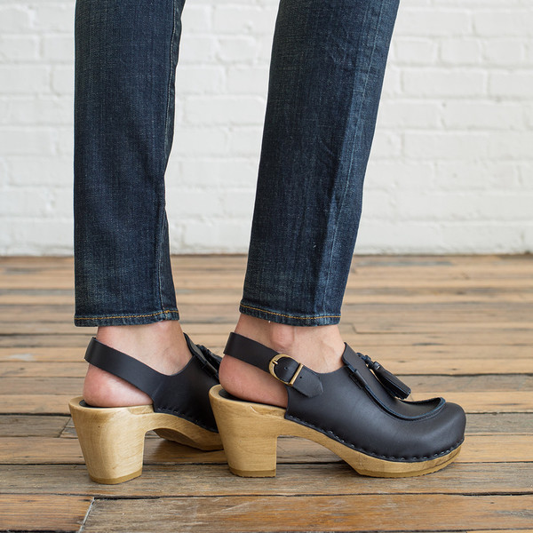 No. 6 Crowley Tassel Slingback Clog No. 6 Crowley Tassel Slingback Clog