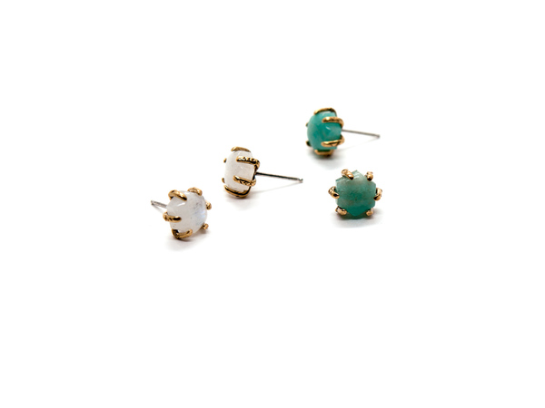 Laurel Hill Jewelry Io Studs // Amazonite Laurel Hill Jewelry Io Studs // Amazonite
